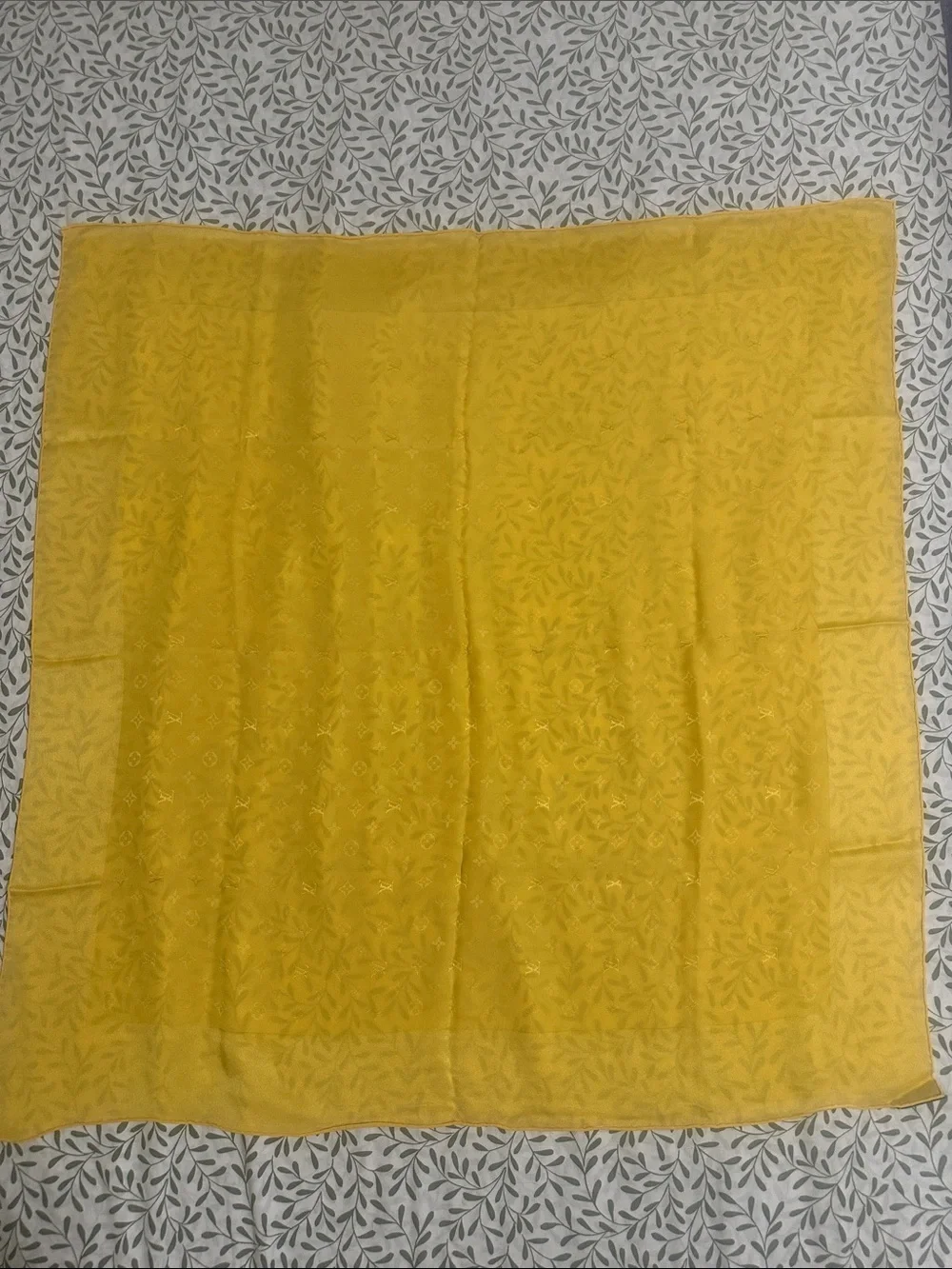 Louis Vuitton Yellow Scarf